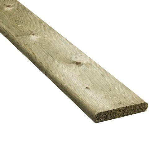 10' Treated #2 Pine Thick Deck Board