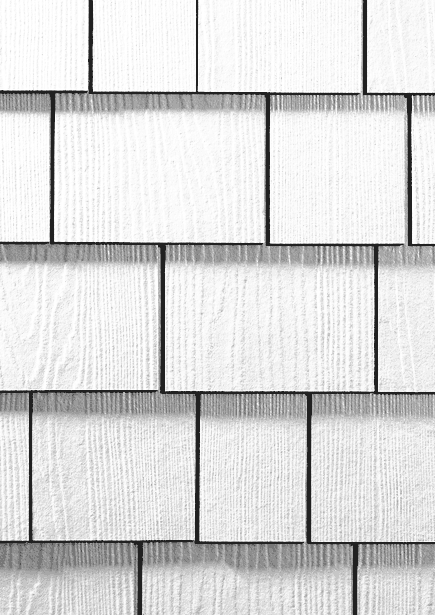 HardieShingle® Primed Straight Woodgrain Fiber Cement Shingle Siding Panel