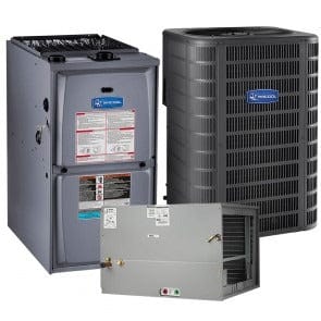 1.5 Ton 14 SEER 45k BTU 95% AFUE Variable Speed MrCool Signature Central Air Conditioner & Gas Split System - Horizontal