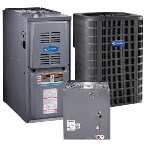 1.5 Ton 16 SEER 45k BTU 80% AFUE Variable Speed MrCool Signature Central Air Conditioner & Gas Split System - Upflow