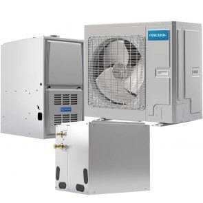 2 to 3 Ton 20 SEER 70k BTU 80% AFUE MrCool Universal Central Air Conditioner & Gas Furnace Split System - Downflow