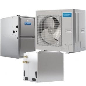 2 to 3 Ton 20 SEER 70k BTU 95% AFUE MrCool Universal Central Air Conditioner & Gas Furnace Split System - Upflow/Horizontal